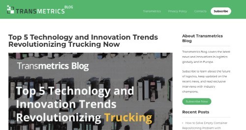 五大革新卡车运输的技术和创新趋势