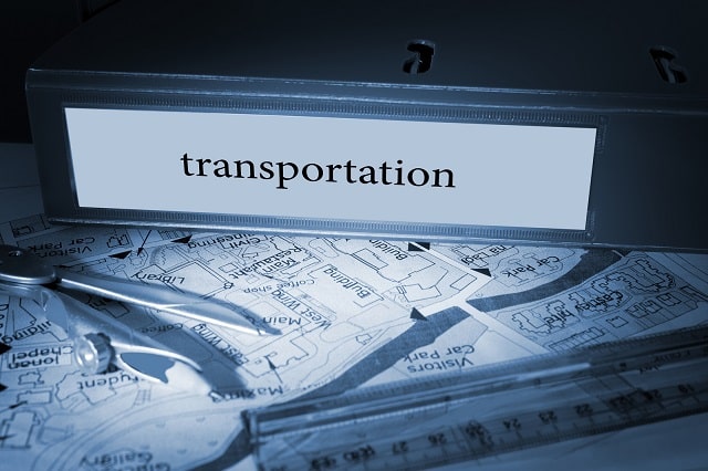运输资产管理计划的活页夹、地图和文档